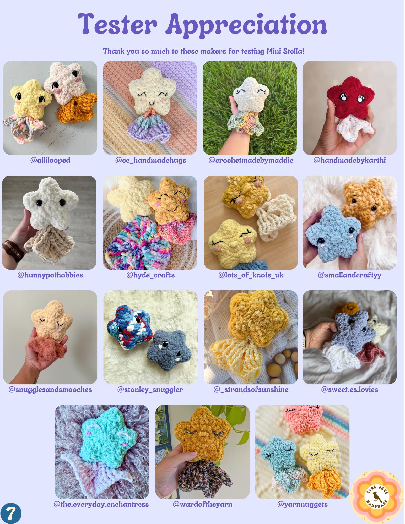 Mini Stella Star Crochet Pattern | The Star Friend | Whimsical Amigurumi Star Pattern with Lovey | Shooting Star