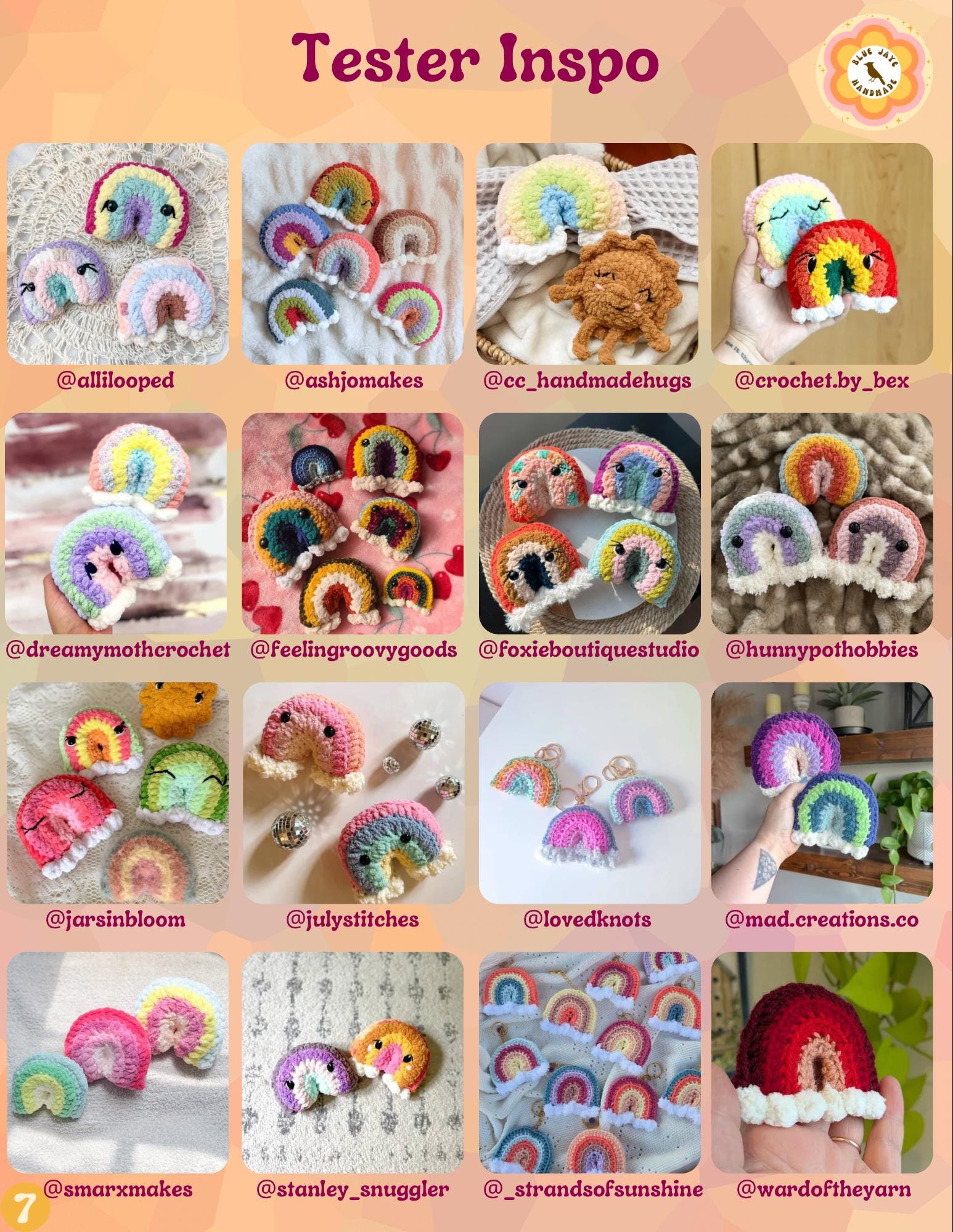 Mini Raina Crochet Pattern | Rainbow Friend | Amigurumi Rainbow Pattern