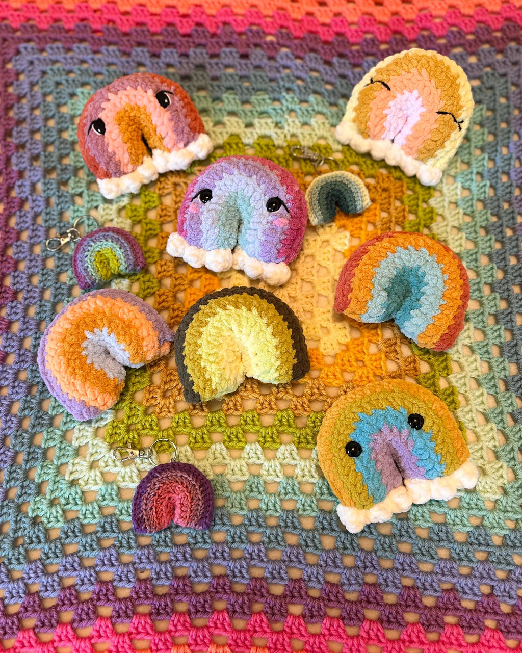 Mini Sky Friends Crochet Pattern Bundle | 6 Patterns Included | Sun | Moon | Earth | Star | Rainbow | Cloud | Whimsical Crochet | Amigurumi